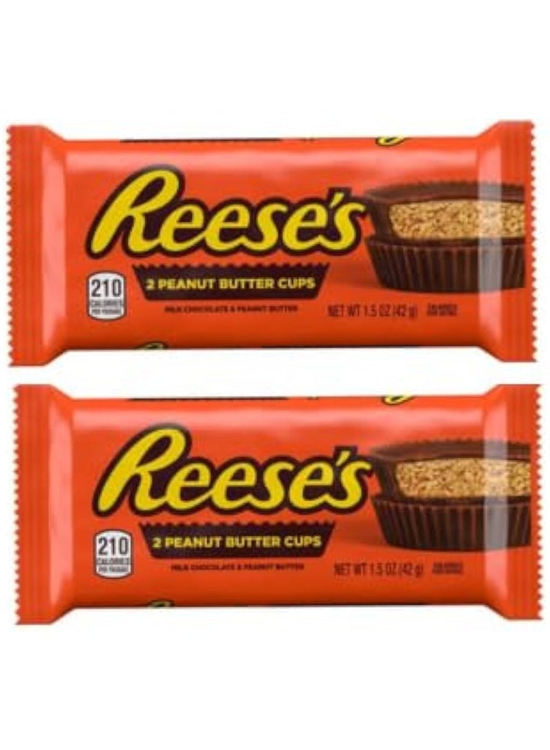 Reese's 2 Reese's Chocolate Peanut Butter Cups - 42g *2 - Image 1